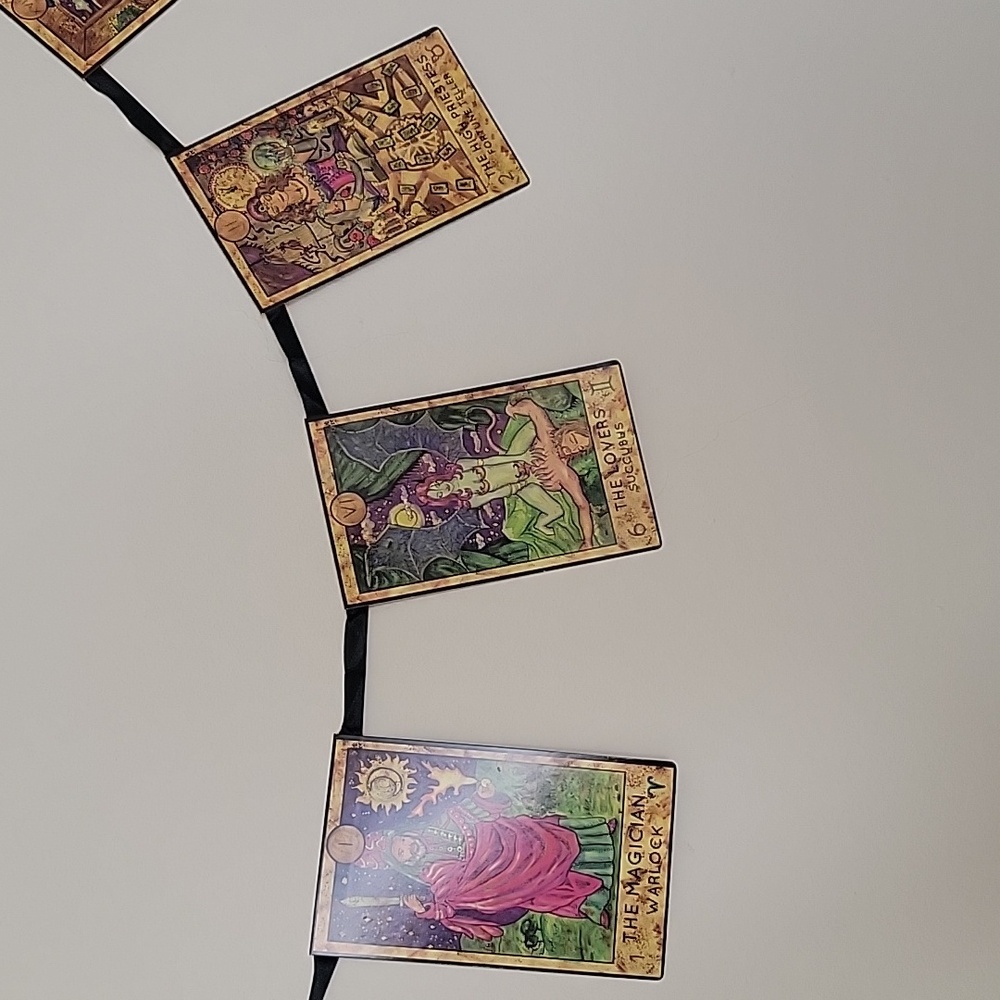 Tarot Card Banner 2 Sides,  66in x 6.5in